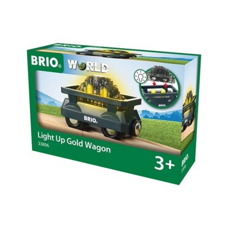 Brio World 33896 Svítící vagón se zlatem