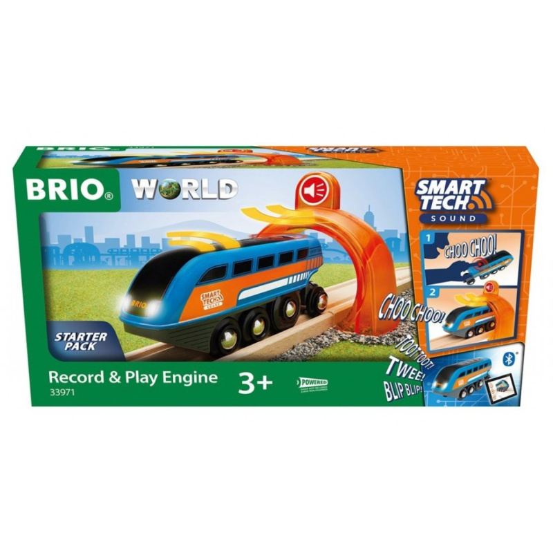 BRIO Brio WORLD 33971 SMART TECH SOUND Nahrávací lokomotiva