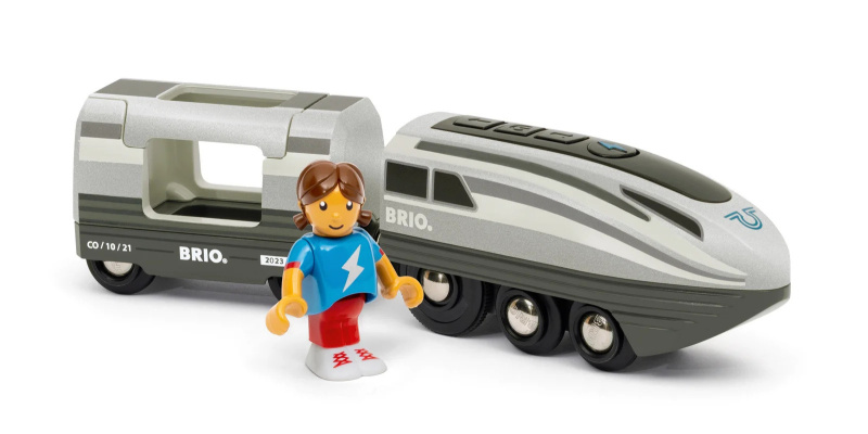 Vláčkodráha mašinka - Elektrická s pohonem, Nejrychlejší turbo (Brio)