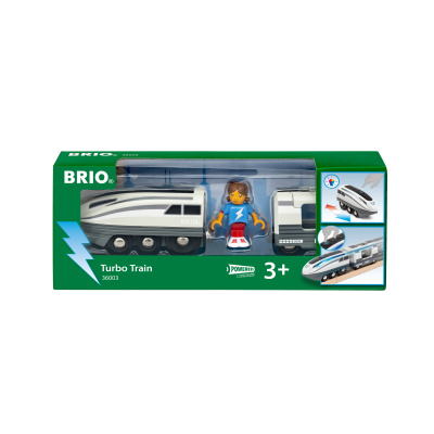 Vláčkodráha mašinka - Elektrická s pohonem, Nejrychlejší turbo (Brio)