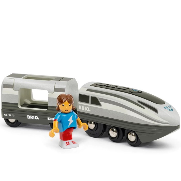 Vláčkodráha mašinka - Elektrická s pohonem, Nejrychlejší turbo (Brio)