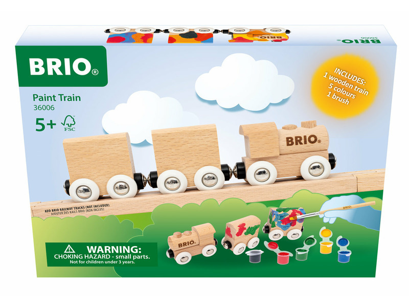 Vláčkodráha vláček - Kreativní sada s barvami (Brio)