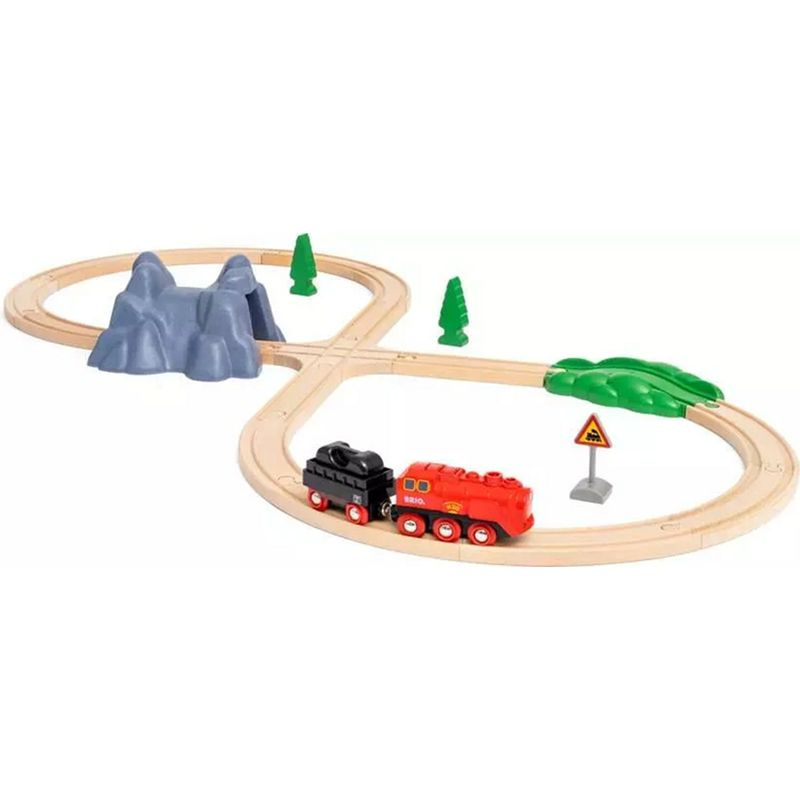 Brio World 36017 Vlaková sada s parní lokomotivou na baterie