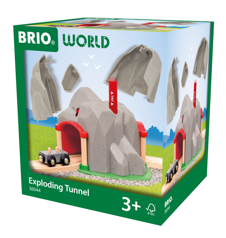 Vláčkodráha tunel - Vybuchující (Brio)