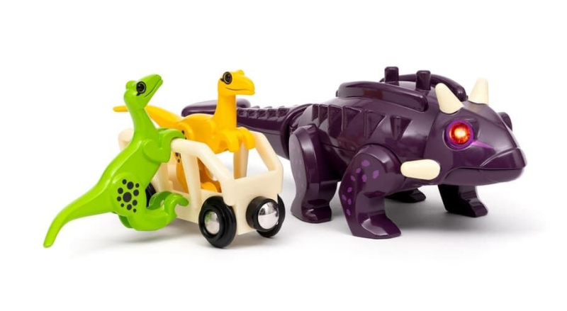 Vláčkodráha vagónek - Sada dinosauří útok (Brio)