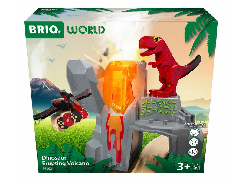Vláčkodráha tunel - Dinosauří soptící vulkán (Brio)