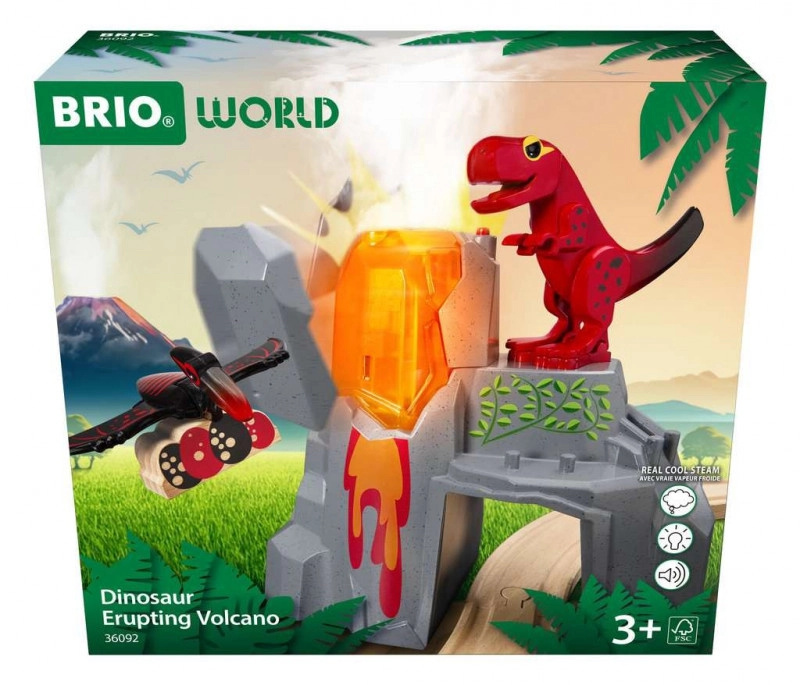 Vláčkodráha tunel - Dinosauří soptící vulkán (Brio)