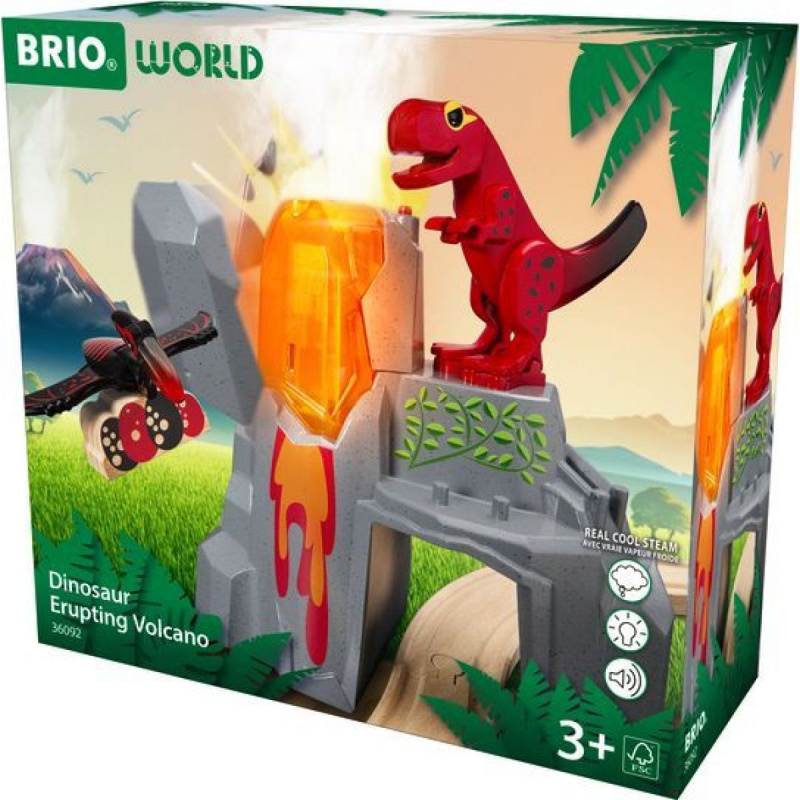 Vláčkodráha tunel - Dinosauří soptící vulkán (Brio)