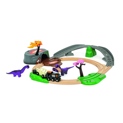 Vláčkodráha Brio - Dinosauří dobrodružná sada, 21 dílů