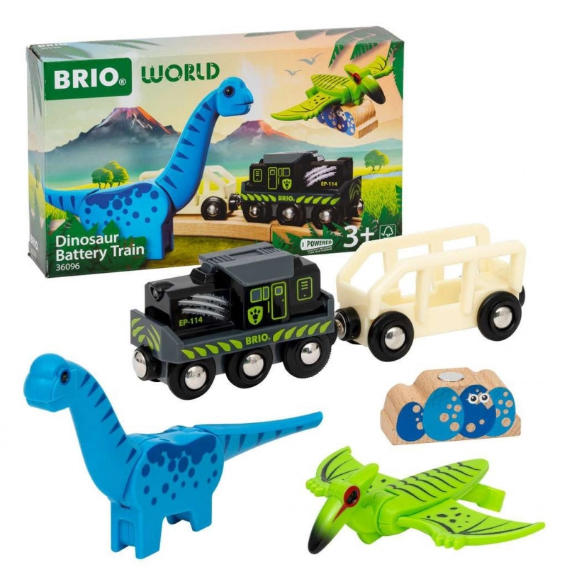 Vláčkodráha mašinka - Elektrická s pohonem, Dinosauří vlak (Brio)