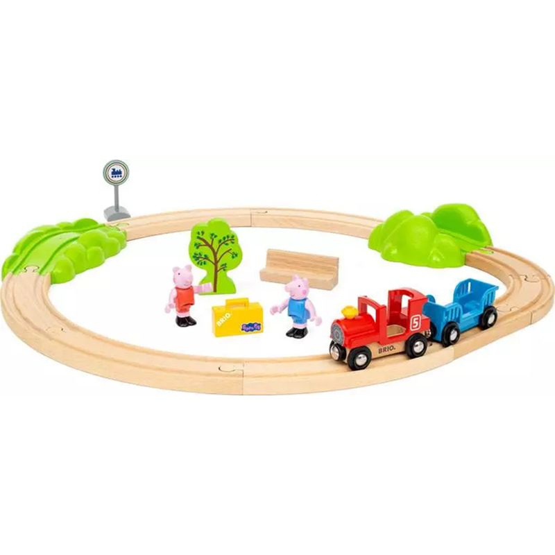 Vláčkodráha Brio - Prasátko Peppa Pig, 18 dílů