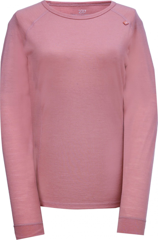 Dámský top s dlouhým rukávem z merino vlny 2117 Ullånger Eco růžová Velikost: S