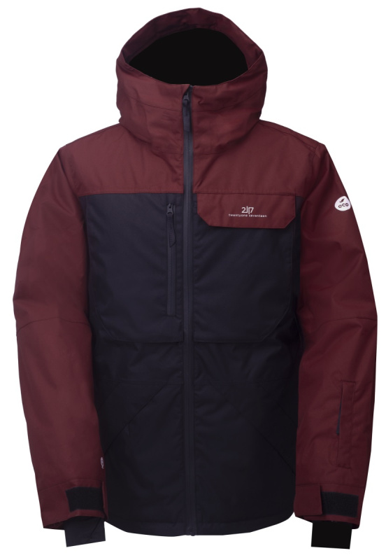 Pánská lyžařská bunda 2117 Backa Eco vínová Velikost: XL