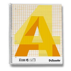 Esselte - kroužkový blok - A4, 70 l., čtverečkovaný
