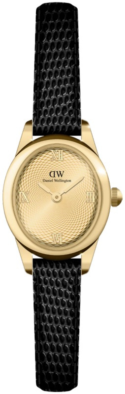 Daniel Wellington Ophelia Mini 22x25,5 Black Lizard Unitone Guilloché G DW00100897