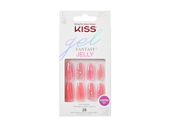 KISS Gel Fantasy Jelly umělé nehty 28 ks