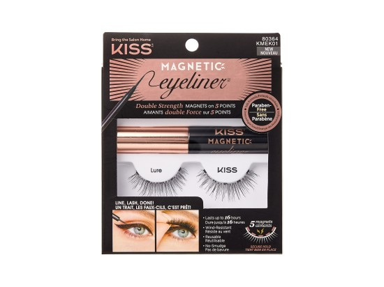 KISS Magnetic Eyeliner & Eyelash Kit magnetické řasy 01 Lure 1 pár