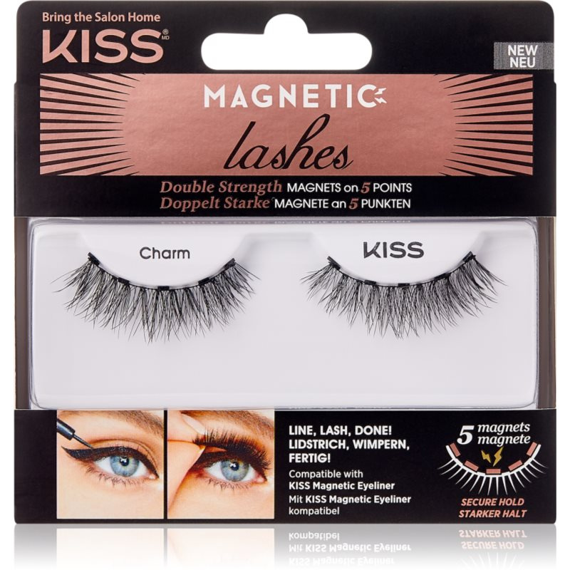 KISS Magnetic Lashes řasy pro aplikaci na magnetickou linku 01 Charm 1 pár
