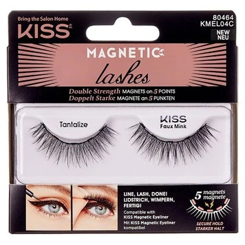 KISS Magnetic Lashes řasy pro aplikaci na magnetickou linku 04 Tantalize 1 pár