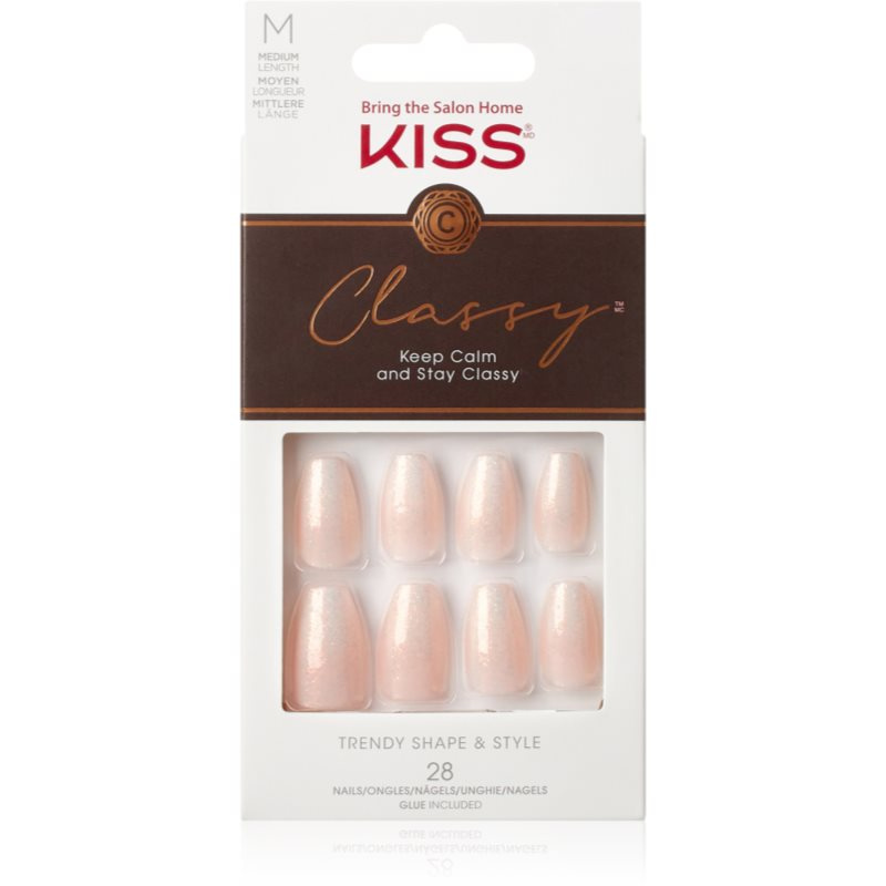 KISS Classy Nails Cozy Meets Cute umělé nehty medium 28 ks