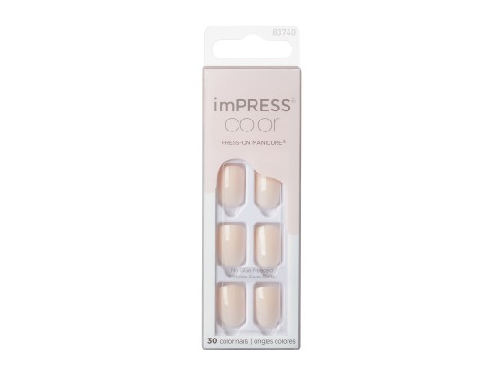 KISS imPRESS The No Glue Mani Short umělé nehty Point Pink 30 ks