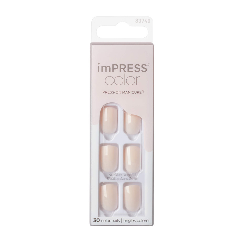 KISS imPRESS The No Glue Mani Short umělé nehty Point Pink 30 ks