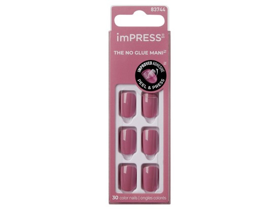 KISS Samolepící nehty imPRESS Color Petal Pink 30 ks