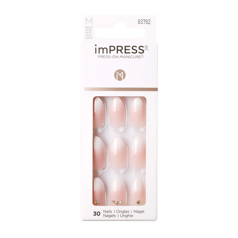 KISS imPRESS Medium umělé nehty samolepicí Awestruck 30 ks
