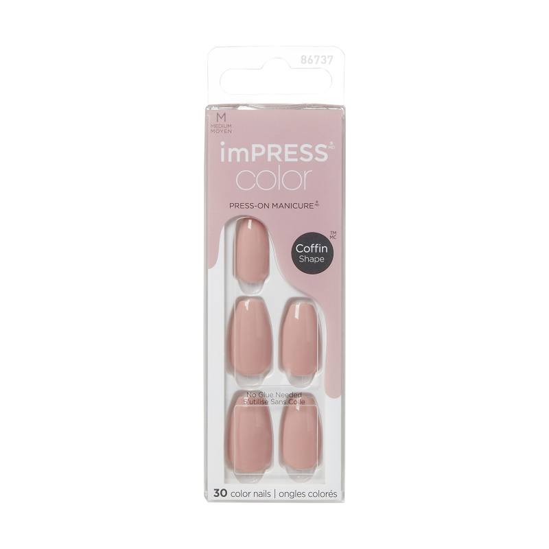 KISS imPRESS Color Medium umělé nehty Sumptuous 30 ks