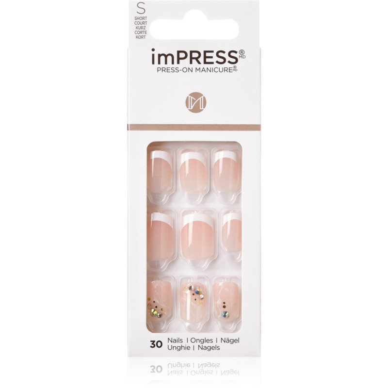 KISS imPRESS Short umělé nehty samolepicí My Worth 30 ks