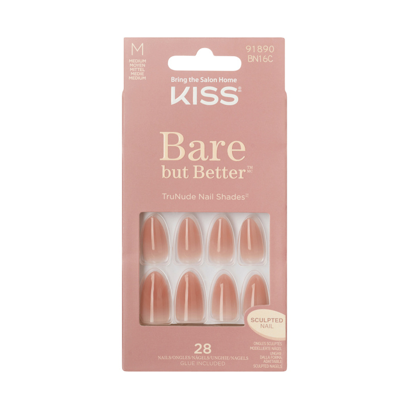 KISS Gelové nehty Bare-But-Better 28 ks