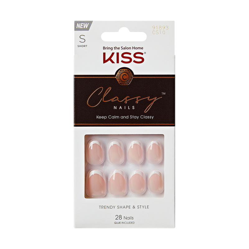 KISS Classy Nails Keep Calm and Stay Classy umělé nehty 28 ks