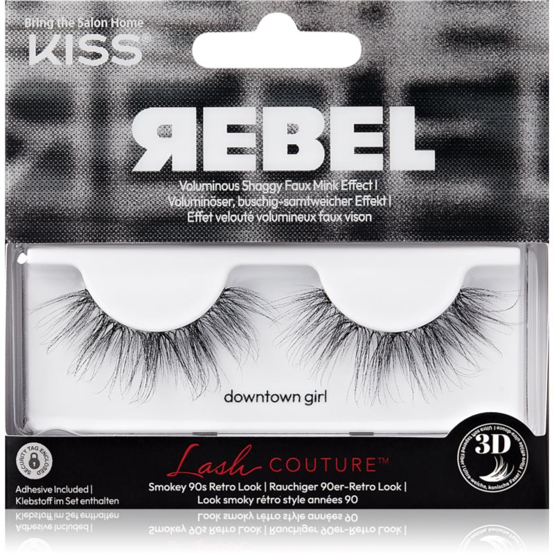 KISS Rebel umělé řasy Downtown Girl 2 ks