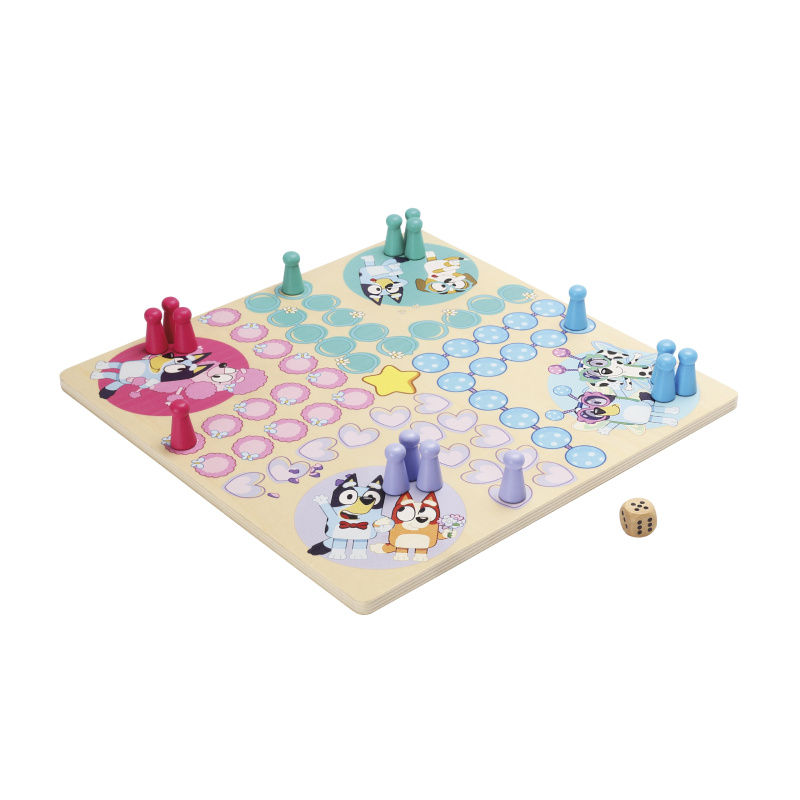 Bluey dřevěná strategická hra človeče, nezlob se