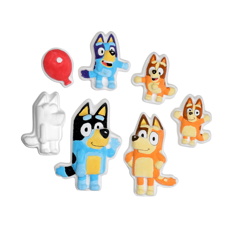 Kreativní sada sádrové magnetické figurky Bluey - 1 kus