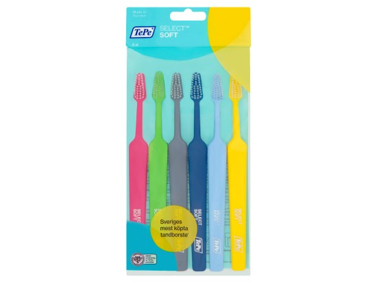 TePe Select soft, sada zubních kartáčků, 4+2 zdarma