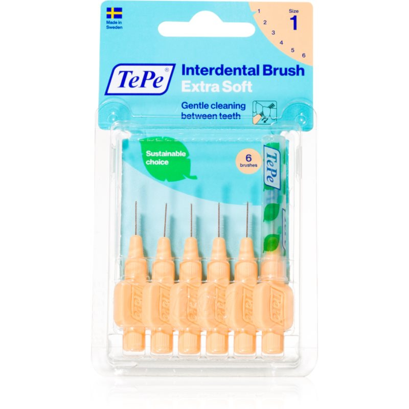 TePe Extra soft mezizubní kartáčky 0,45 mm- světle oranžové, 6 ks