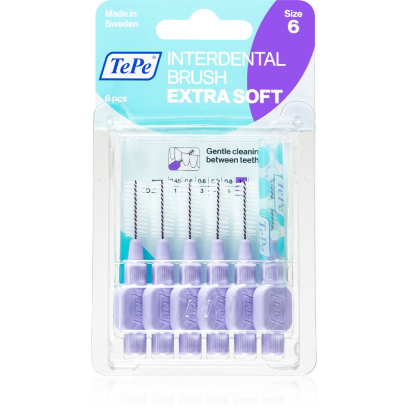 TePe Extra soft mezizubní kartáčky 1,1 mm- světle fialové, 6 ks