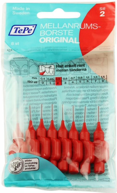 TePe Original mezizubní kartáčky 0,5 mm 8 ks