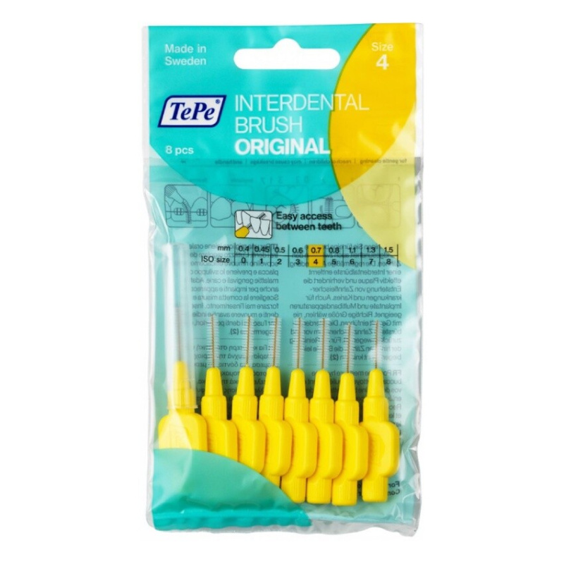 TePe Mezizubní kartáčky Normal 0,7 mm žlutý 8 ks