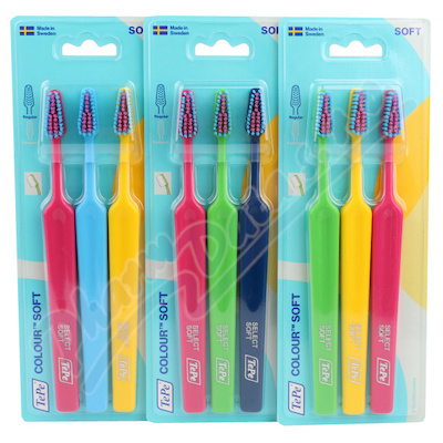 TEPE Zubní kartáček Colour Soft 3 ks