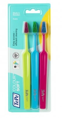 TEPE Zubní kartáček Colour Soft 3 ks
