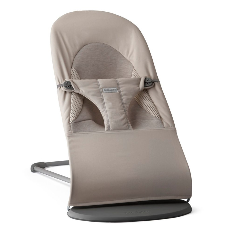 BABYBJORN BabyBjörn lehátko Balance SOFT Tri-Fabric Woven/Jersey SAND Grey