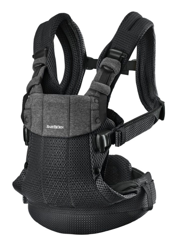 BabyBjörn Nosítko Harmony Black 3D mesh, do 15 kg