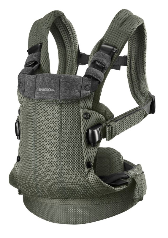 BabyBjörn Nosítko Harmony Dark Green 3D mesh, do 15 kg