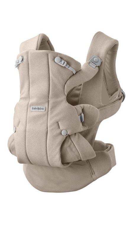 Babybjörn nosítko HOLD Woven Sand Grey