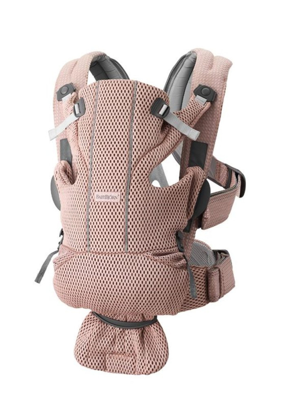 BABYBJÖRN Ergonomické nosítko MOVE Dusty pink 3D Mesh