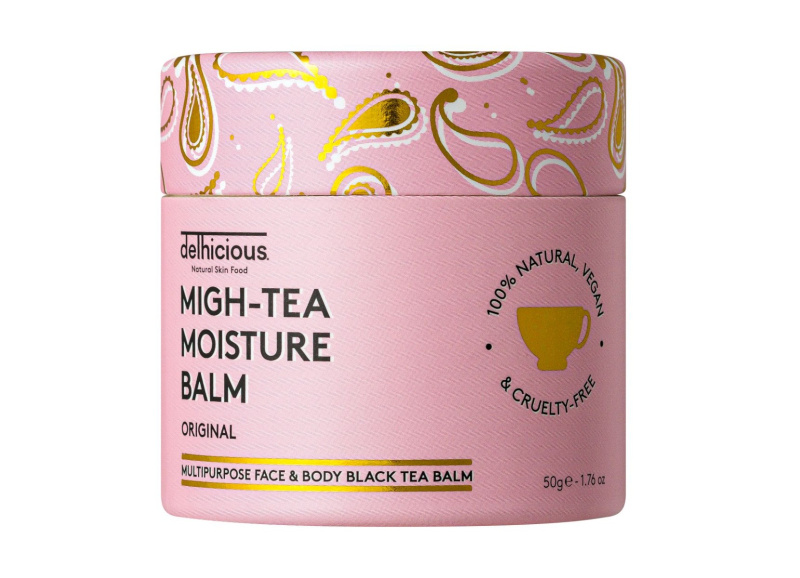 delhicious MIGH-TEA MOISTURE BALM multifunkční balzám pro velmi suchou a citlivou pleť 50 g