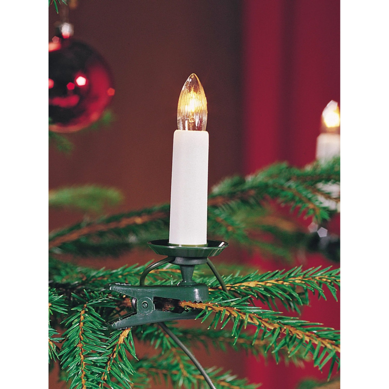 Konstsmide Světelný řetěz na stromek - svíčky, teplá bílá, 35 diod, 170 cm