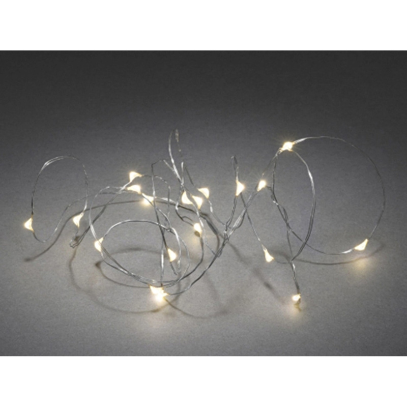 Konstsmide Světelný řetěz s mikro LED žárovkami Timer, 20 ks